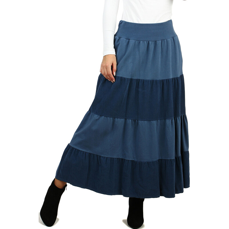 Glara Dámska dlhá menčestrová sukňa 14848134