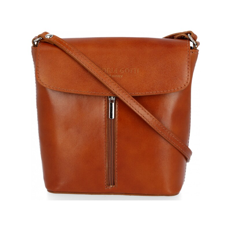 Kožené kabelka listonoška Vittoria Gotti ryšavá VG2012 61074728