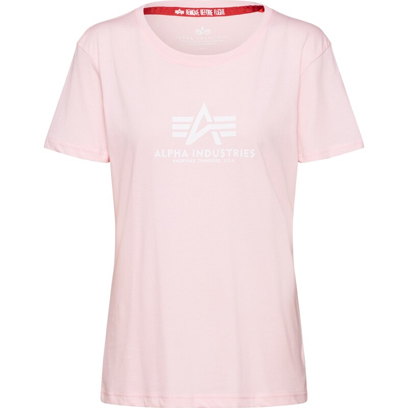 ALPHA INDUSTRIES Tričko ružová / biela 15584395