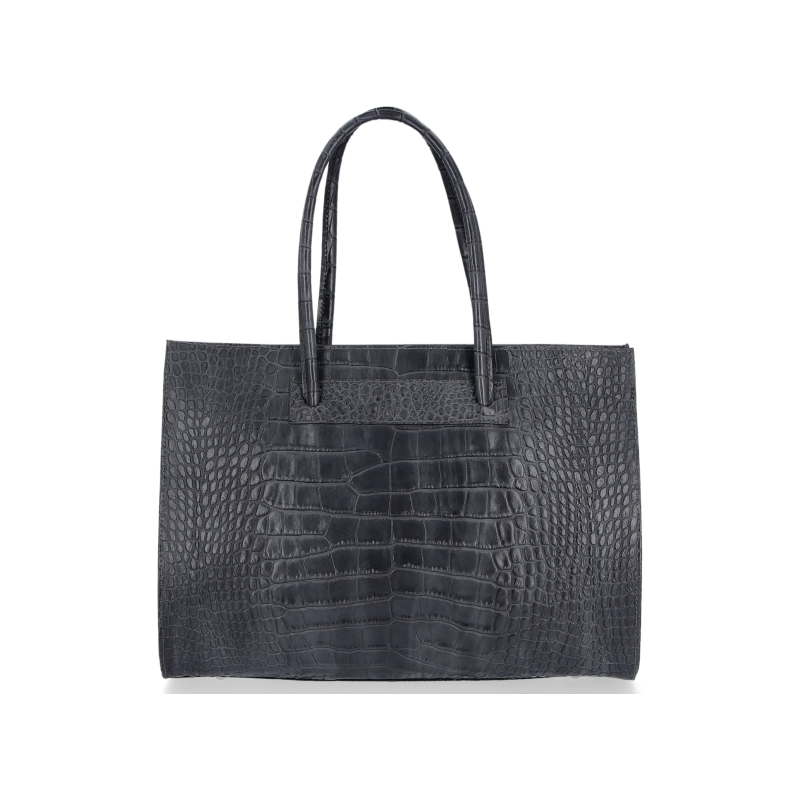 Kožené kabelka aktovka Vittoria Gotti šedá V2026 66812414