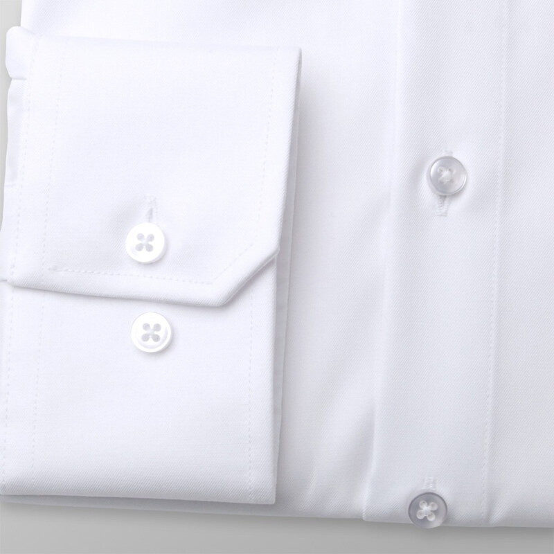 Willsoor Pánska košeľa Slim Fit bielej farby s tmavo modrým vzorom 11399