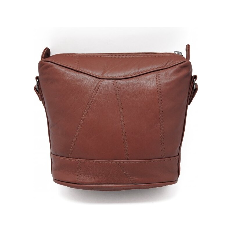 Sikora Dámska kožená kabelka SIK hnedá 63523661