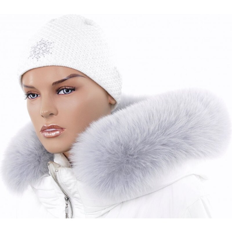 Sikora Kožušinový lem na kapucňu - líška zafír L 14/15 (60 cm) 67509063