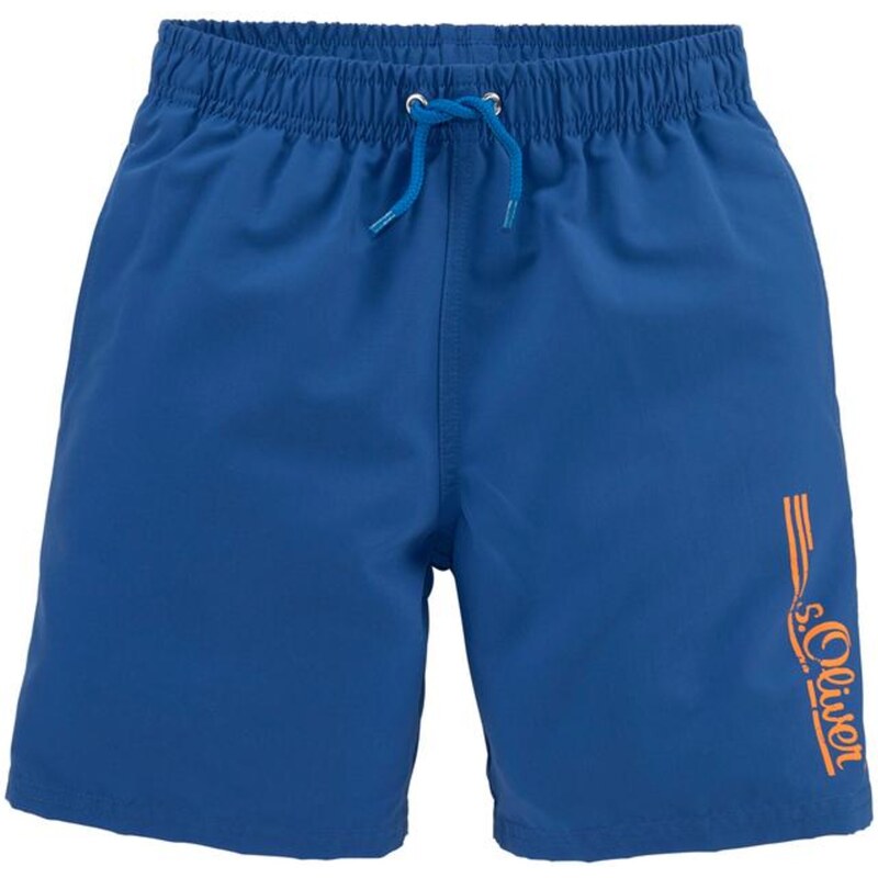 s.Oliver Plavecké šortky zafírová / tmavooranžová 54222949