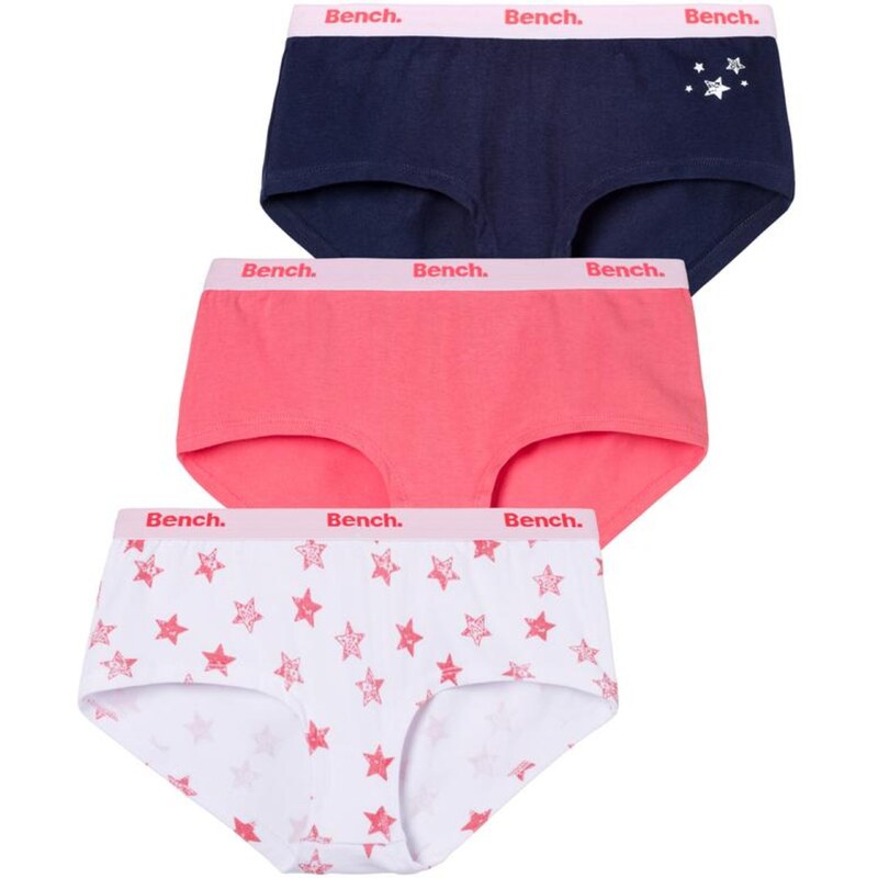 BENCH Nohavičky kobaltovomodrá / ružová / biela 54222953