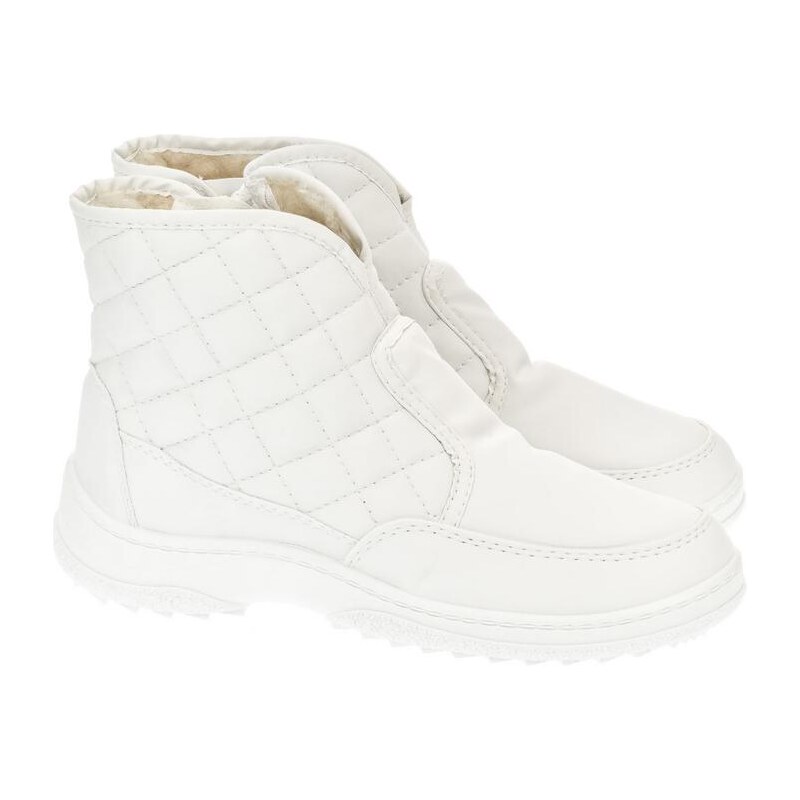 JOHN-C Dámske biele členkové čižmy E-LUX 15161335