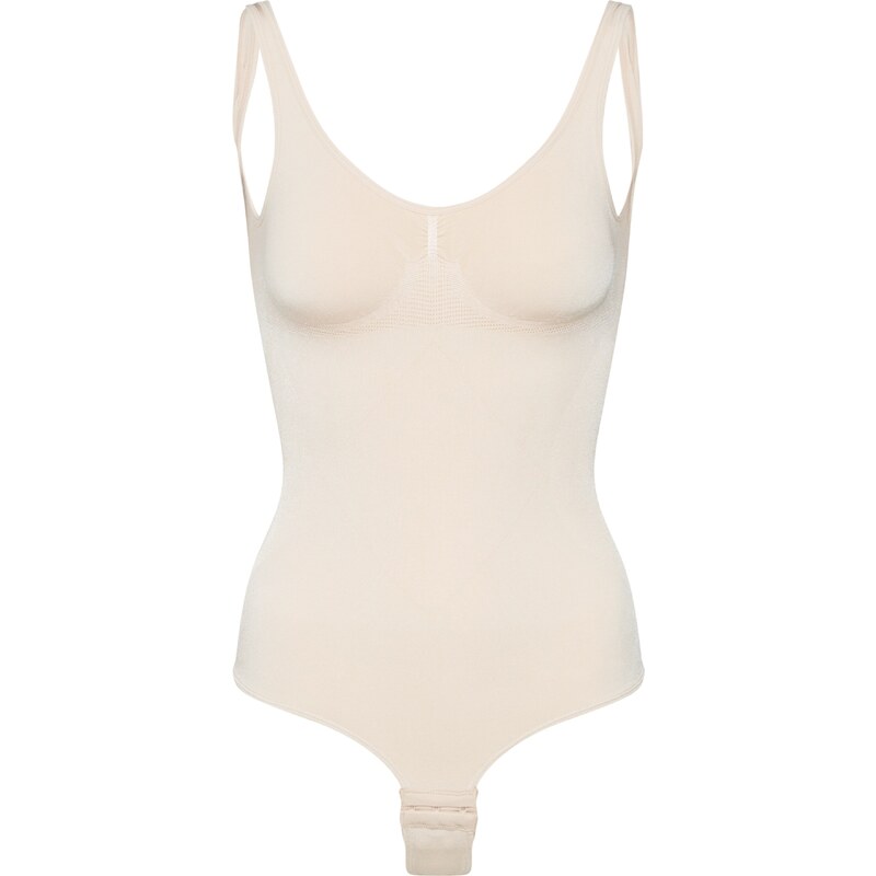 MAGIC Bodyfashion Formujúce body béžová / biela 16528866