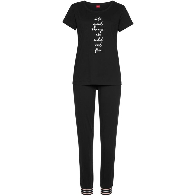 s.Oliver Pyžamo ružová / čierna / biela 20570955