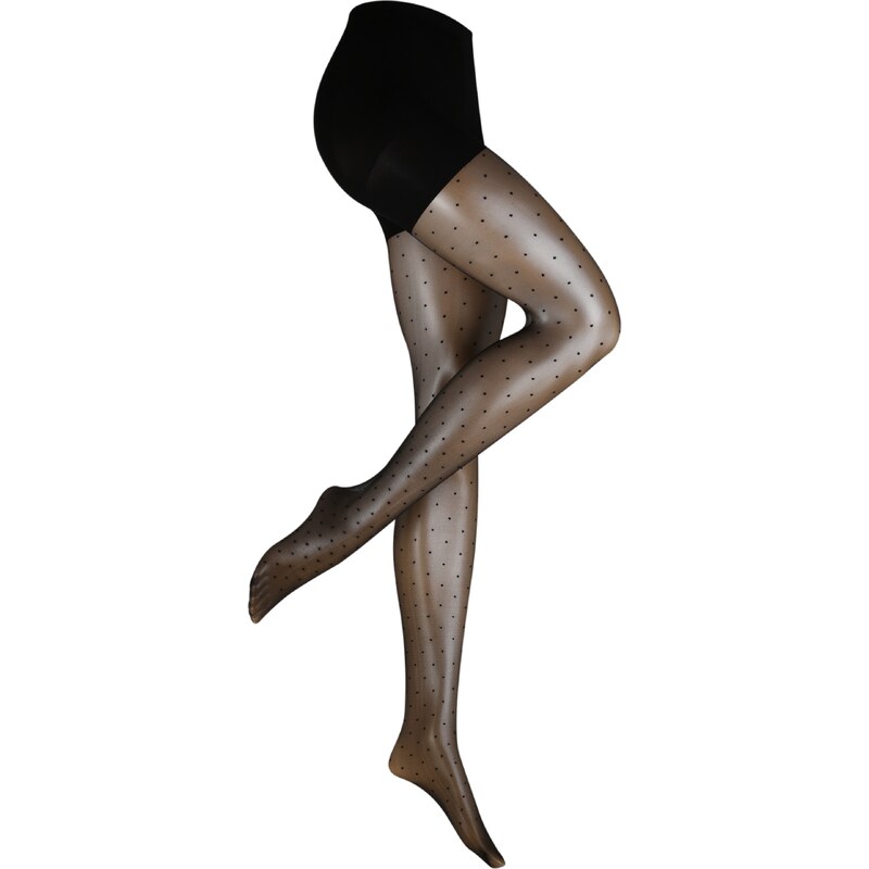 MAGIC Bodyfashion Jemné pančuchy Sexy Dots čierna 22522991
