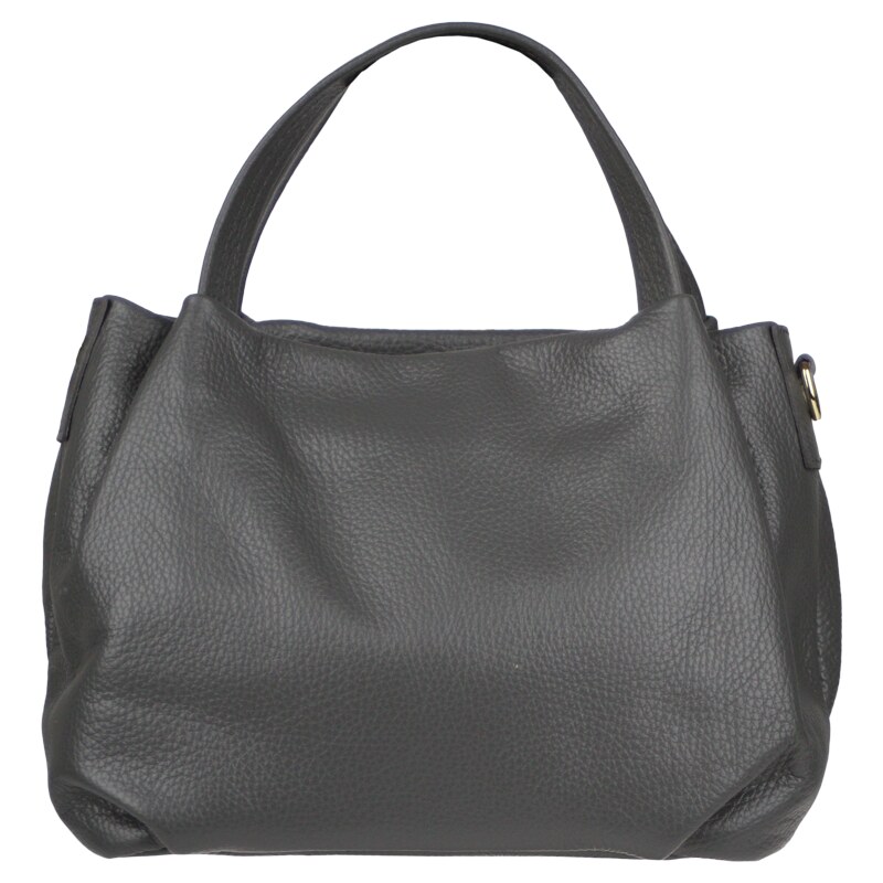 Sivá kožená talianska crossbody kabelka Tea Antracite NovaKabelka.sk 60566184