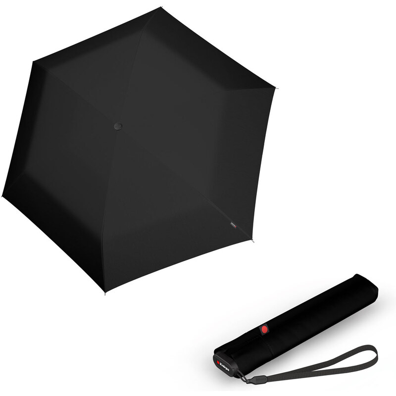 Knirps Ultra US.050 Slim Manual - dámsky skladací manuálny dáždnik červená
