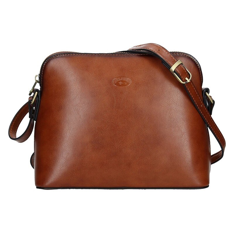 Kožená dámska crosbody kabelka Katana Nicolet - hnedá 24847418