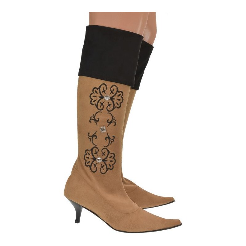 JOHN-C Dámske hnedé čižmy FOLK 15514538