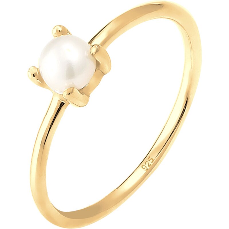 ELLI Prsteň zlatá / perlovo biela 54223024