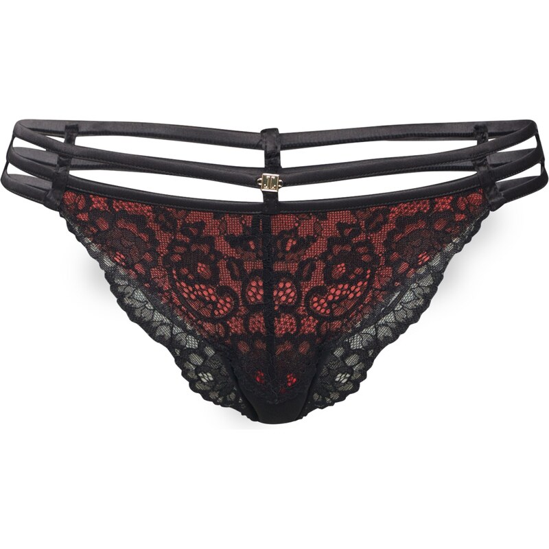 LASCANA Nohavičky Brief červená / čierna 54222999