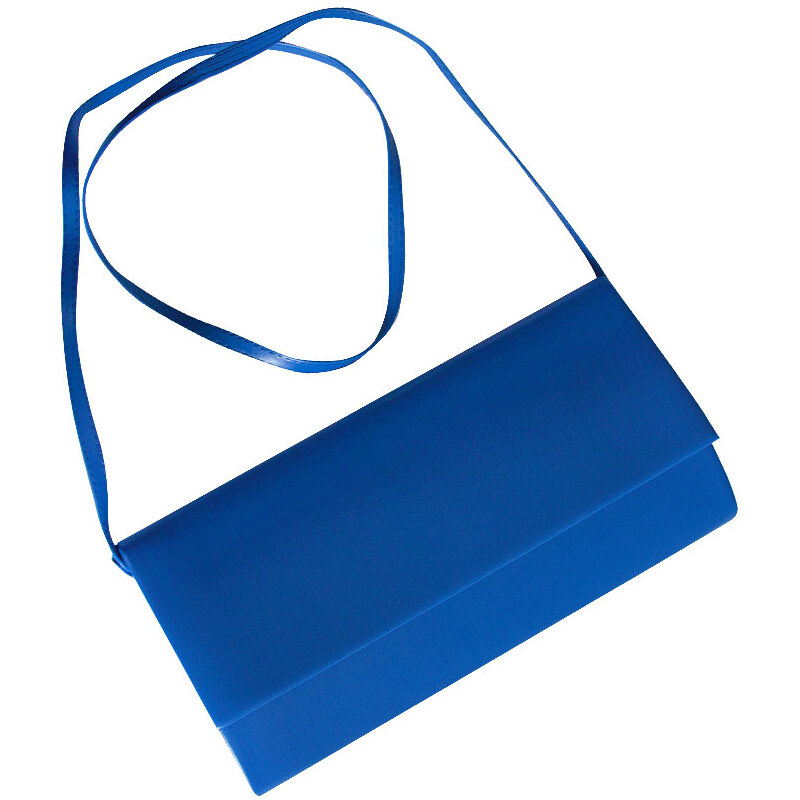 Lamour kráľovsky modrá matná listová kabelka