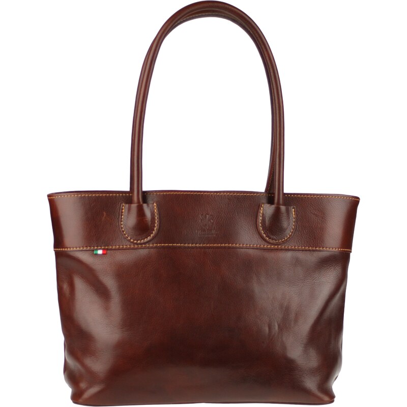 Hnedá kožená talianska kabelka Dafne Marrone Scura NovaKabelka.sk 15566298