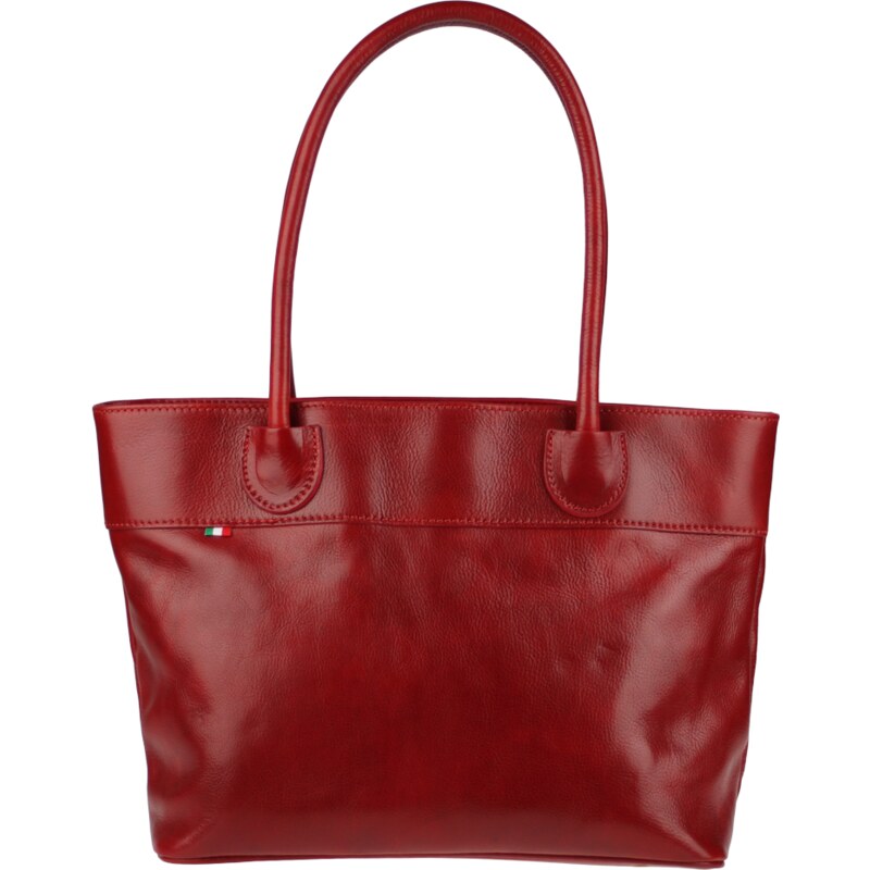 Červená kožená talianska kabelka Dafne Rossa NovaKabelka.sk 15566296