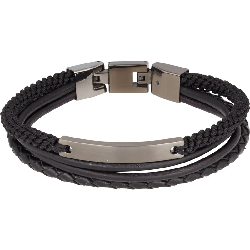 FOSSIL Náramok čierna / strieborná 16428602