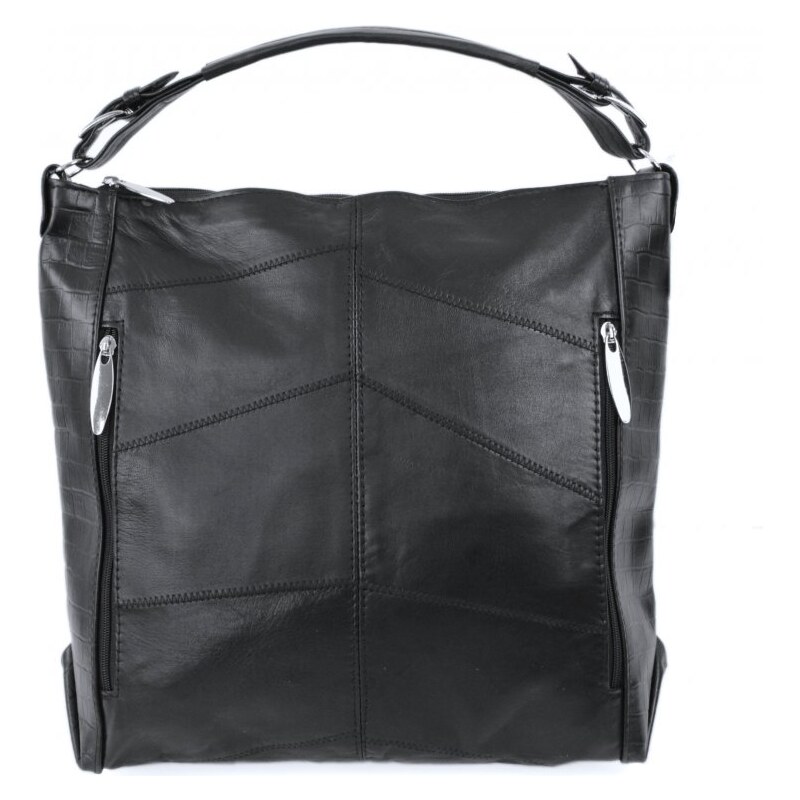 Sikora Dámska kožená kabelka MAR čierna 49044046