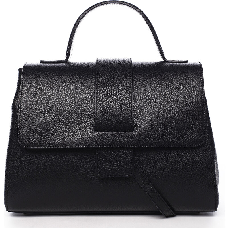 Dámska kožená kabelka čierna - ItalY Lauren čierna 30547674