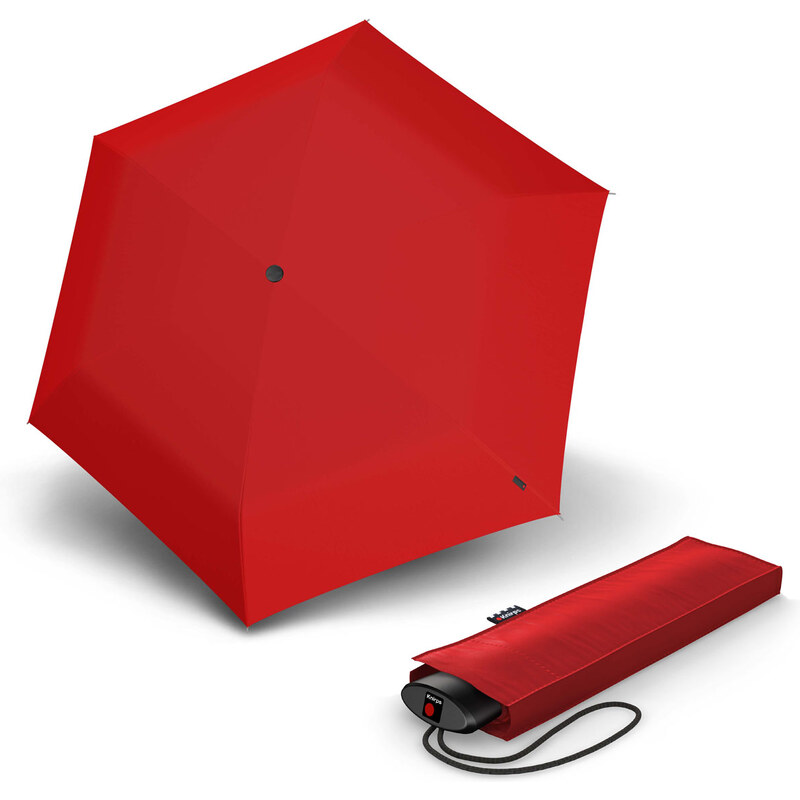 Knirps AS.050 Slim Small Manual - dámsky skladací plochý dáždnik tyrkysová