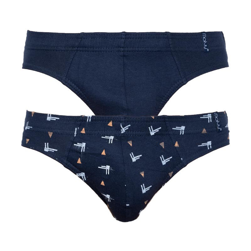 2PACK Pánske slipy Molvy modré (KP-072-SBU) 15600960