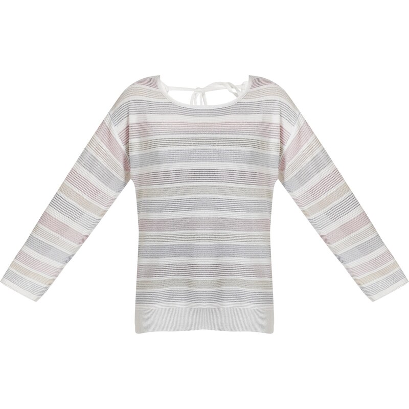 myMo at night Sveter béžová / modrosivá / rosé / prírodná biela 65867187