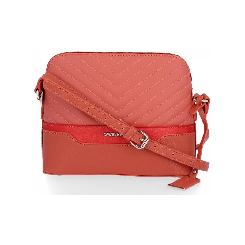 Dámska kabelka listonoška David Jones koralová 6220-1 27612754