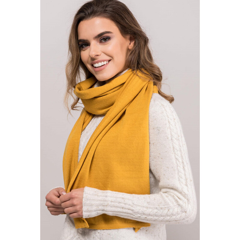 Kamea Medový dámsky šál na zimu 05, Farba medová 27747183