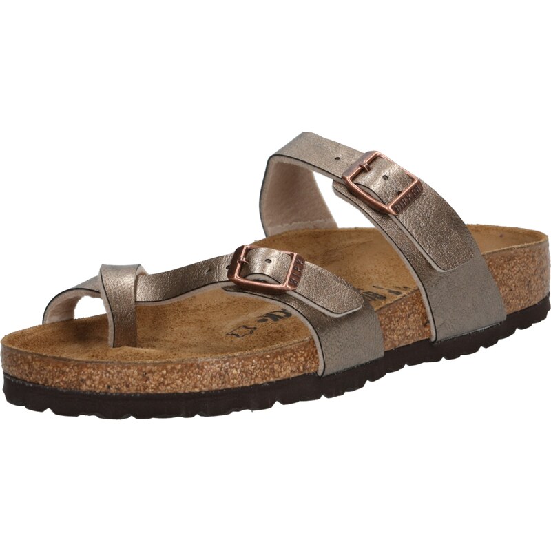 BIRKENSTOCK Žabky Mayari zlatá / tmavošedá 66833795