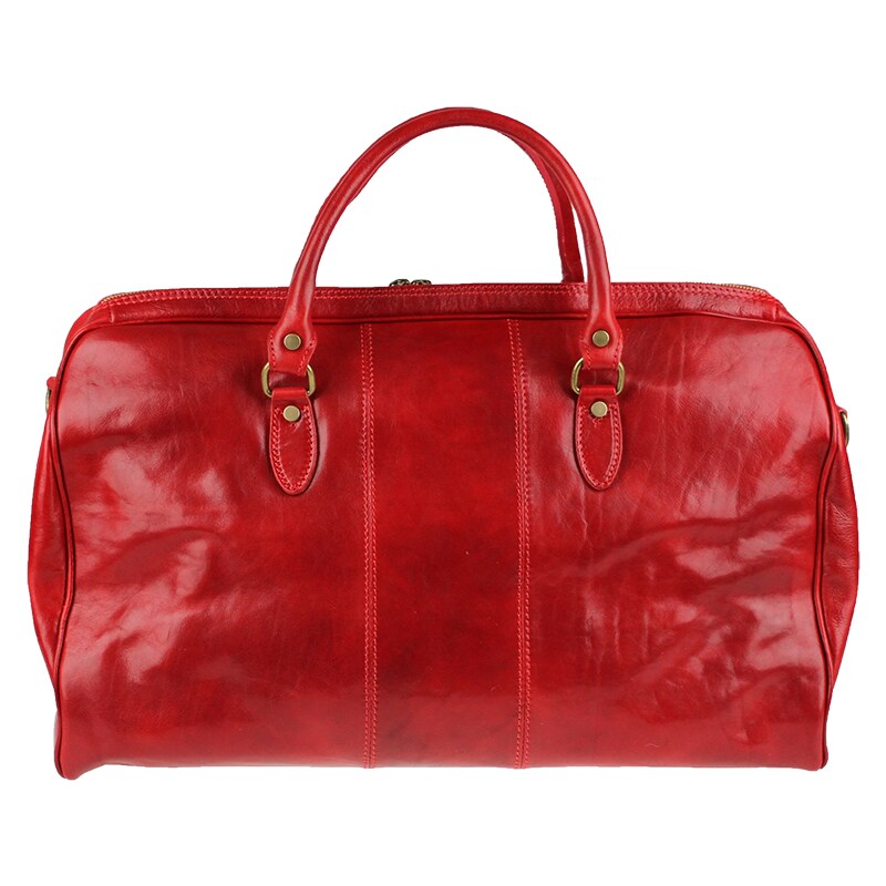 Kožená cestovná taška Galba Rossa červená NovaKabelka.sk 15629370