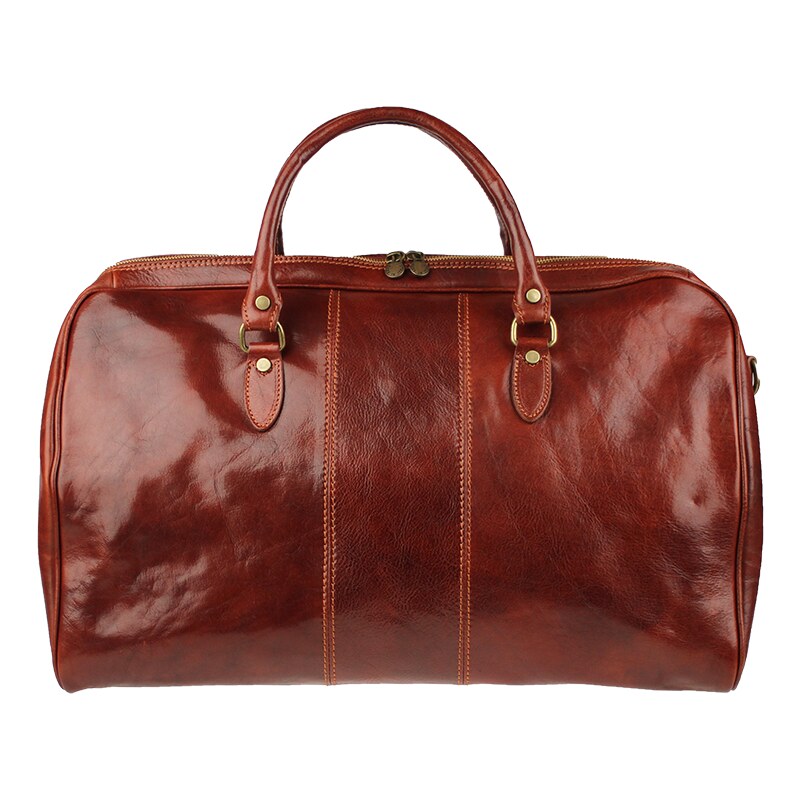 Kožená cestovná taška Galba Marrone hnedá NovaKabelka.sk 15646067