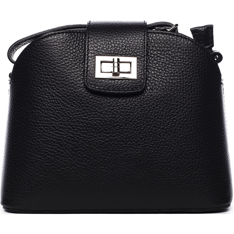 Dámska kožená crossbody kabelka čierna - ItalY Brokylon čierna 27226630