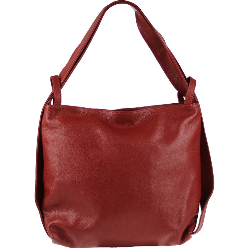 Červená kožená talianska kabelka Sofia Rossa Scura NovaKabelka.sk 15660651