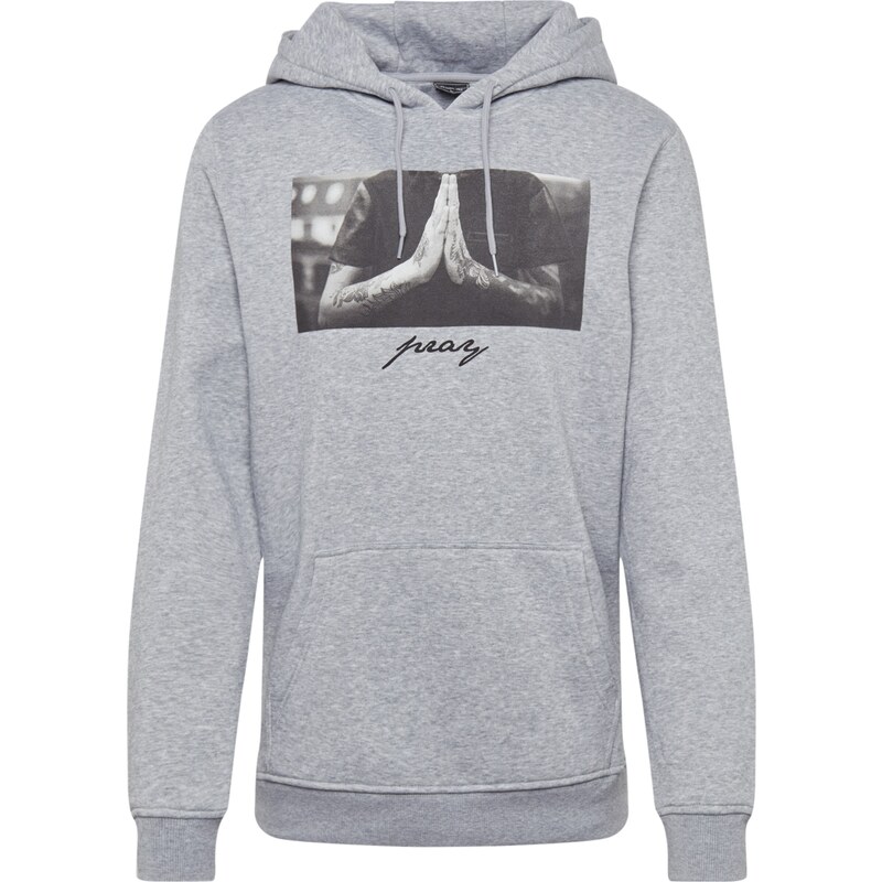 Mister Tee Mikina Pray antracitová / tmavosivá / sivá melírovaná 61202403