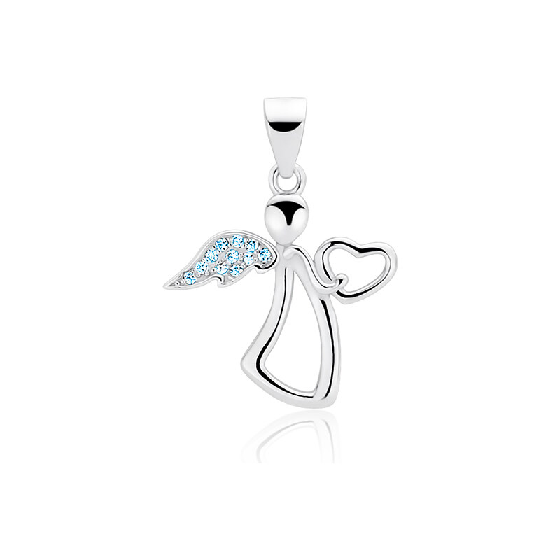 Olivie Strieborný prívesok ANJEL BLUE 7040 35987463