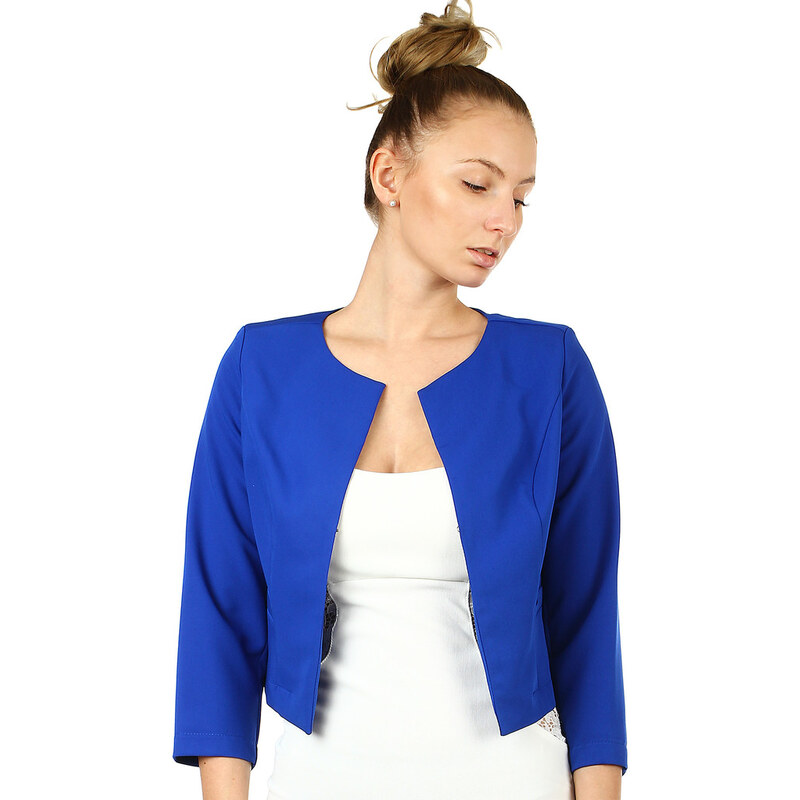 Glara Dámske sako s trojštvrťovými rukávmi - aj pre plnoštíhle 32409000