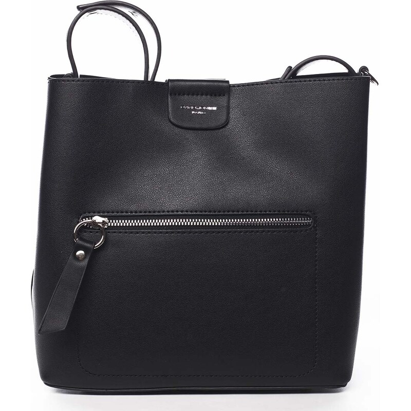 Dámska kabelka cez plece čierna - David Jones Salma čierna 15811305