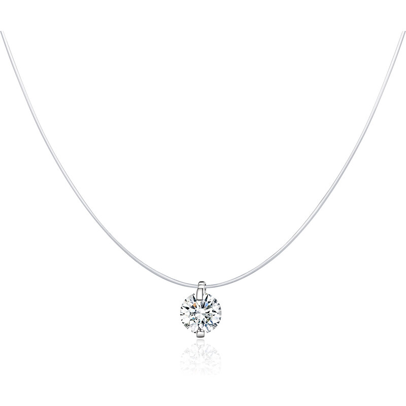 Emporial náhrdelník Minimalistický číry zirkón 45114437