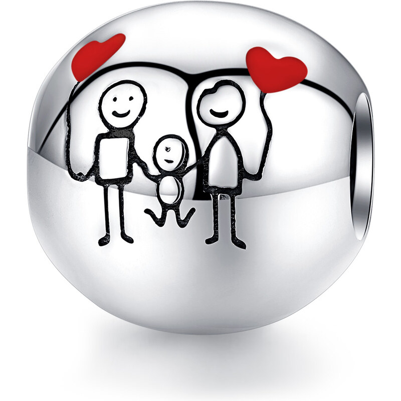 Emporial strieborný prívesok Milovaná rodinka 24464447