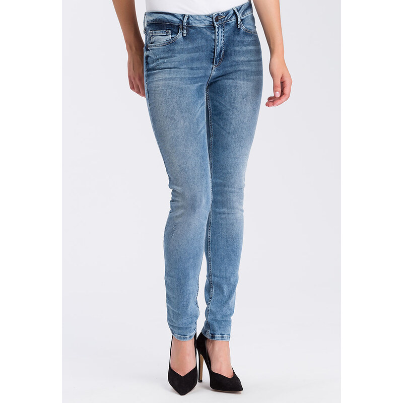 Cross jeans dámské skinny džíny Alan N 497-088 modré