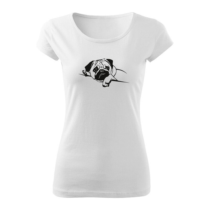 T-ričko Mops dámske tričko 15914173