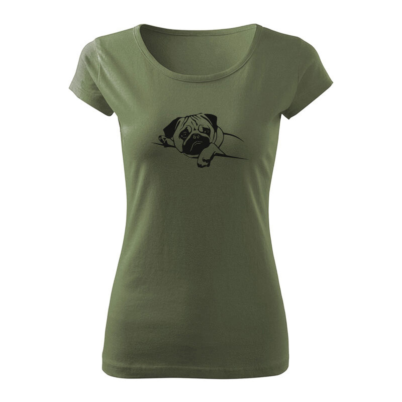 T-ričko Mops dámske tričko 15914175