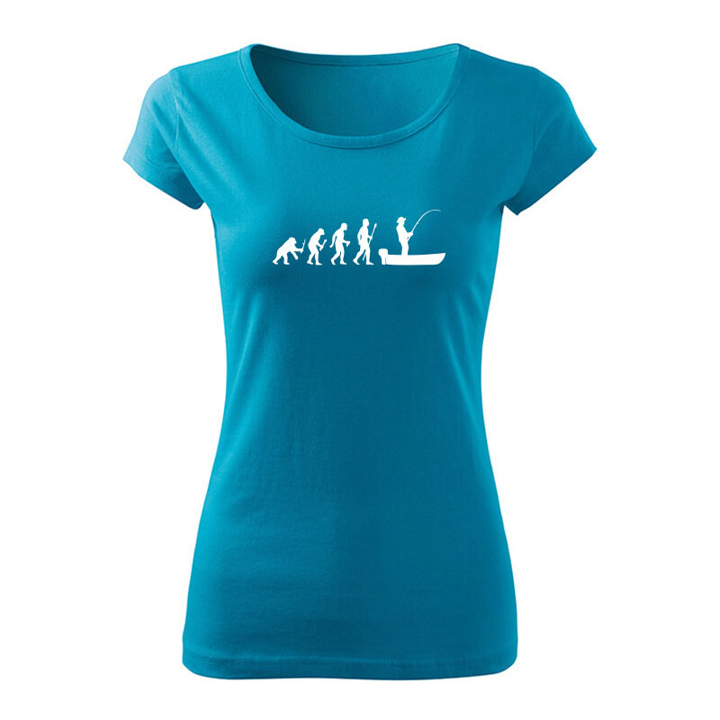 T-ričko Rybolov Evolúcia dámske tričko 15915657