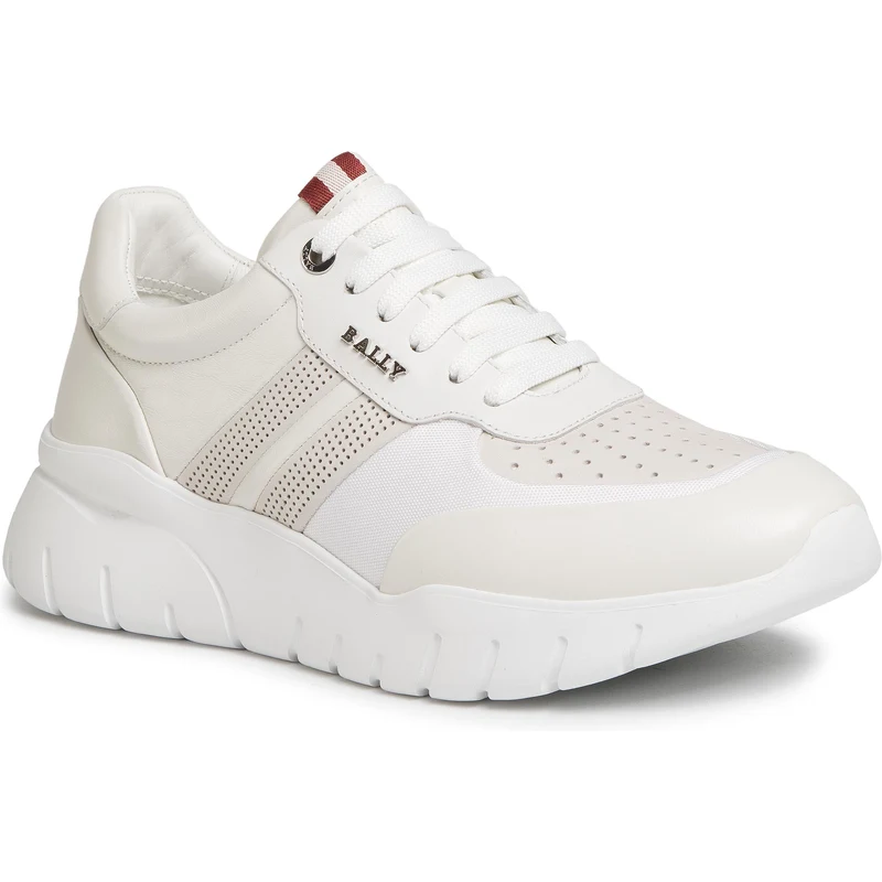 Sneakersy BALLY - Bison 6230656 White Lamb Plain 0300 - GLAMI.sk