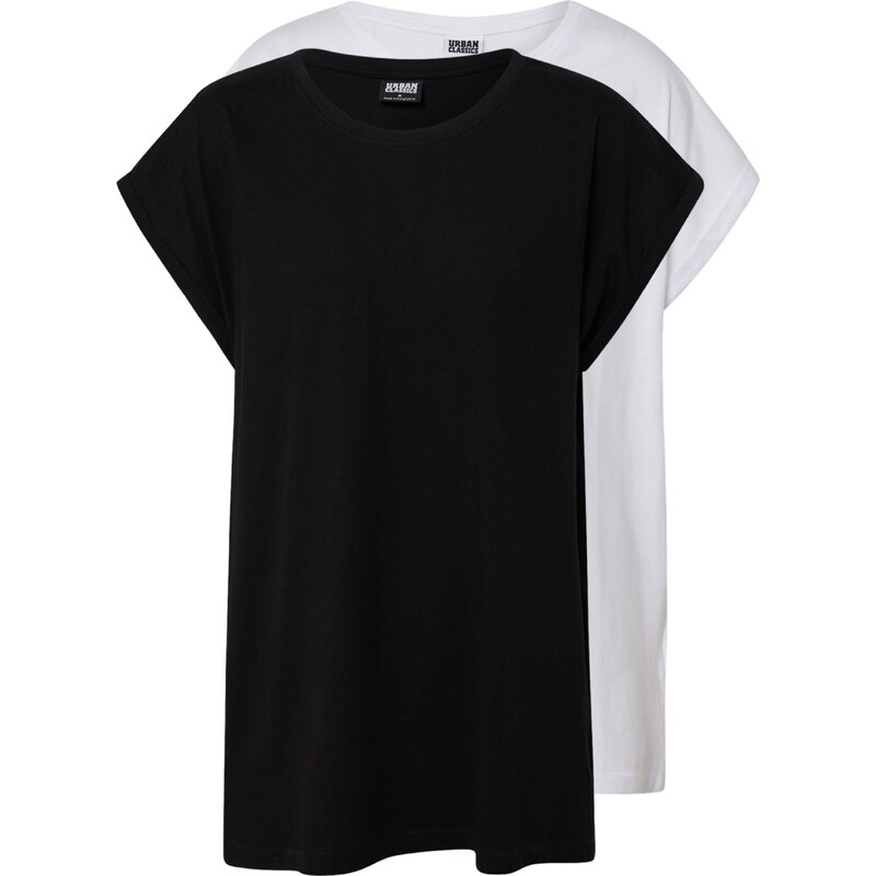 Urban Classics Tričko čierna / biela 17132659
