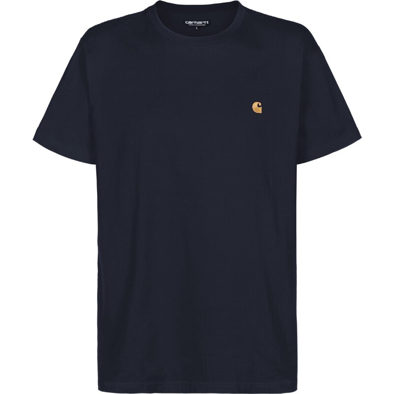 Carhartt WIP Tričko Chase tmavomodrá / oranžová 18845230