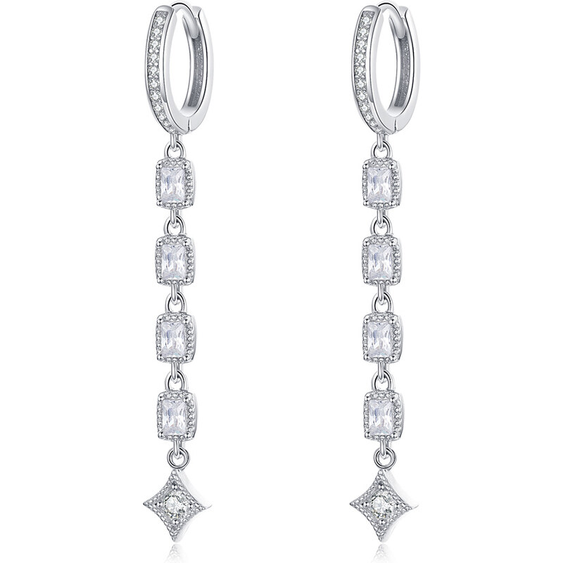 Emporial strieborné dlhé náušnice Princeznin klenot SCE583 28285942