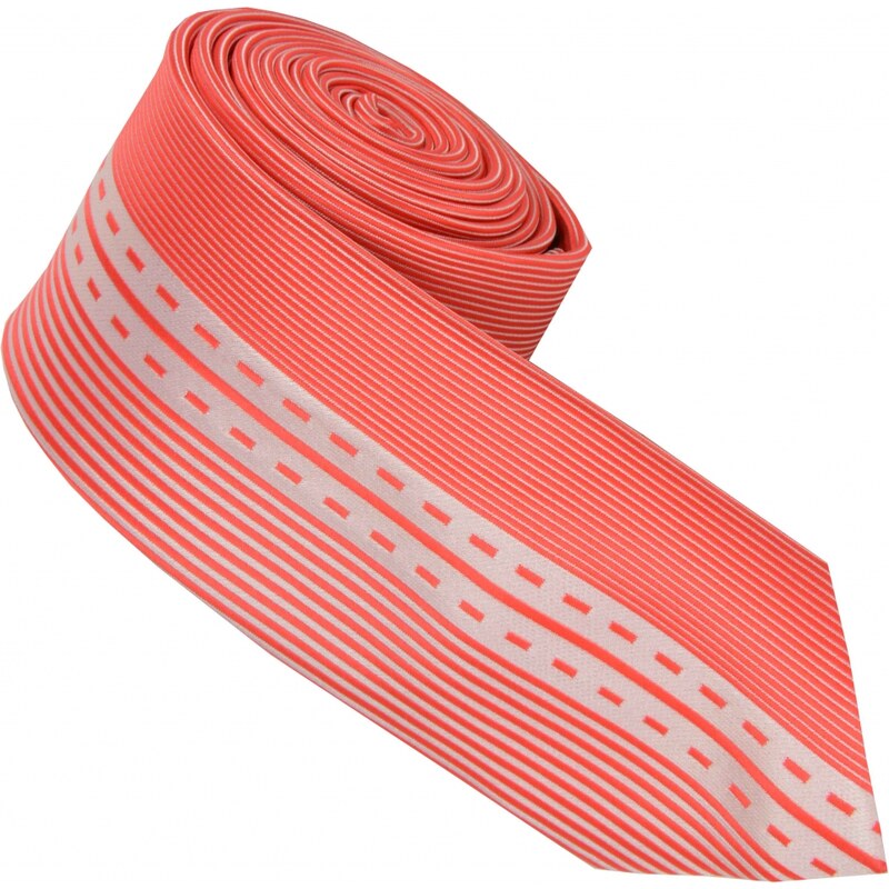 ROMENDIK 30025-30 Oranžová kravata REMENDIK.